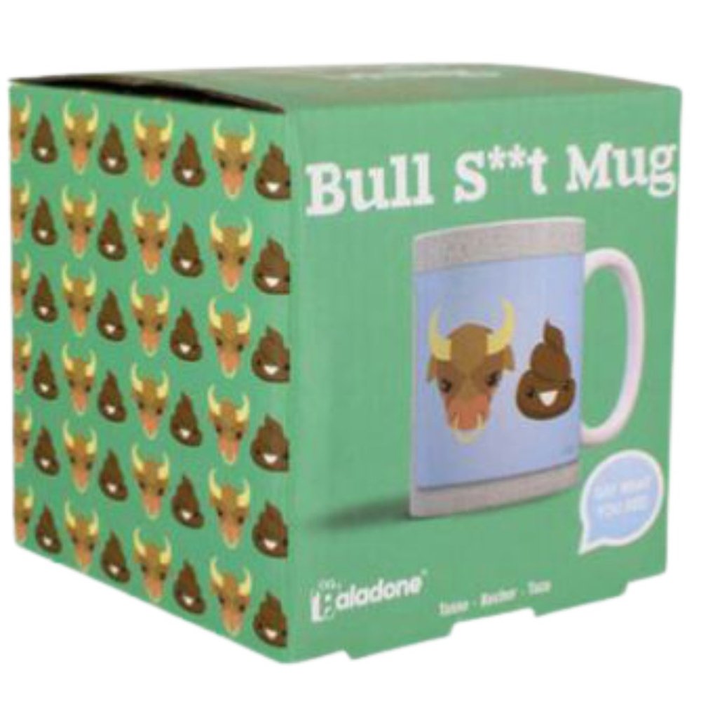 Paladone Funny Bull Sh*t Coffee Mug - NEW IN BOX